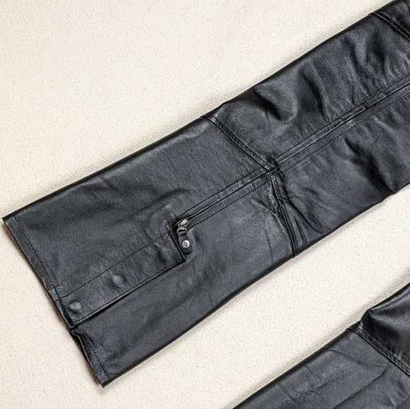 Harley Davidson Riding Gear Deluxe Pigskin Leather Chaps Women's Sz Small Hemmed - Picture 2 of 16